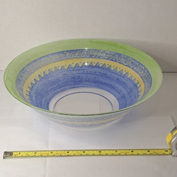 1970s Colored glass bowl Arc France Bowl. - Picture 2 of 5